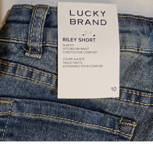 LUCKY BRAND Big Girls Riley Cuffed Denim Shorts Size 10 NWT - Picture 6 of 6